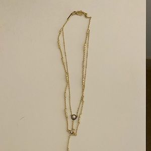 Kendra Scott Layered Evil Eye Necklace - gold